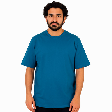 تیشرت مردانه مدل Basic رنگ آبی کله غازی