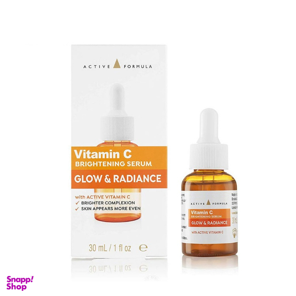 سرم روشن کننده اکتیو فورمولا مدل ویتامین C حجم 30 میلی لیتر