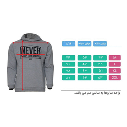 هودی مردانه 1991 اس دبلیو مدل Never Gray