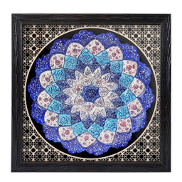 قاب بشقاب مینا کاری مدل رویال