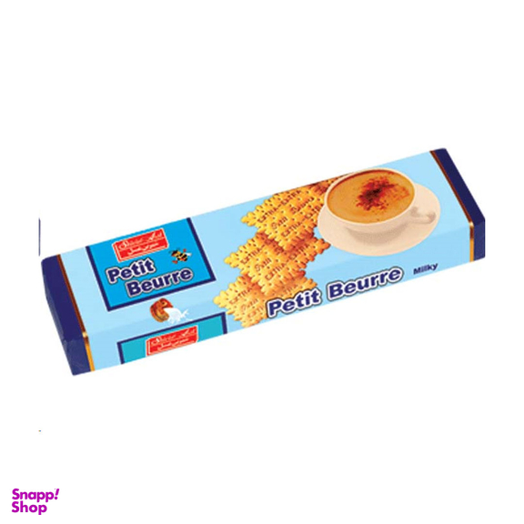 بیسکویت پتی بور شیری شیرین عسل وزن 125 گرم