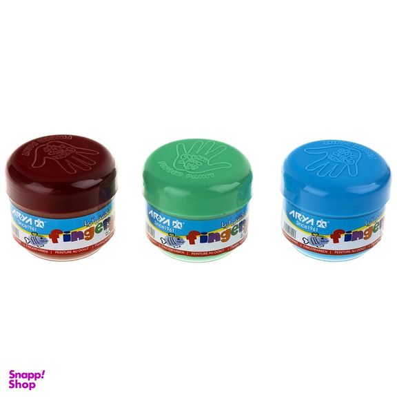 رنگ انگشتی 6 رنگ آریا مدل 77003