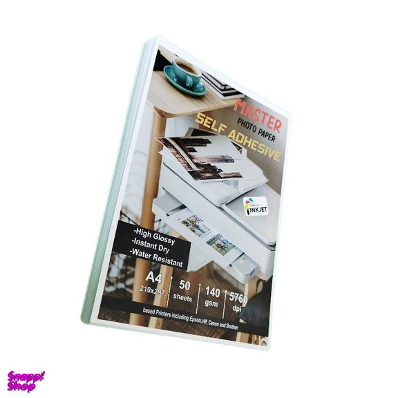کاغذ پشت چسب دار فتوگلاسه کد M140 بسته 100 عدی