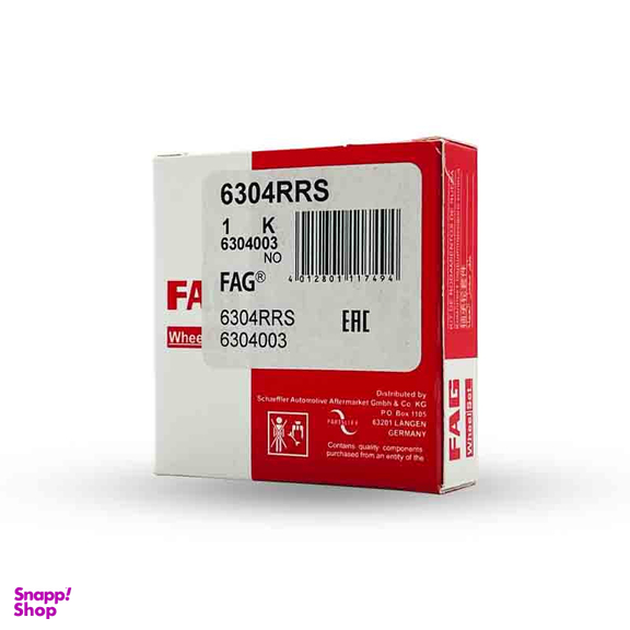 بلبرینگ شفت عقب گیربکس اف آ گ کد 6304RRS مناسب پراید / تیبا