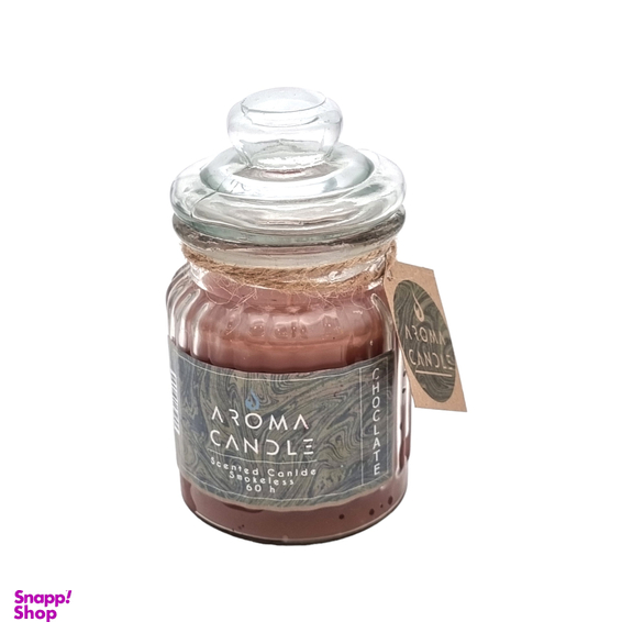 شمع معطر آروما کندل رایحه شکلات وزن 400 گرم