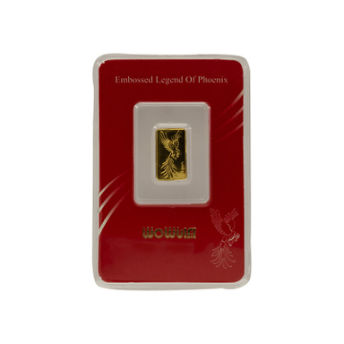 شمش طلا 24 عیار ایران شمش مدل سیمرغ کد T-0.2