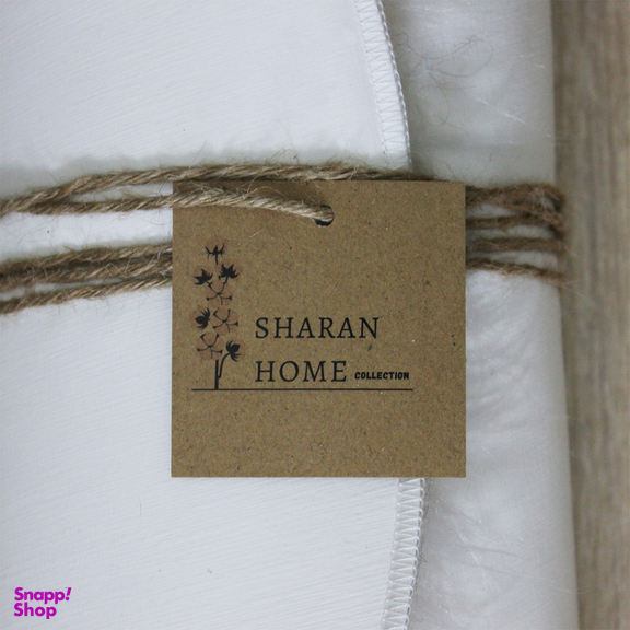 فرش ماشینی شاران هوم طرح خز پرز بلند مدل اسفنج دار زمینه سفید