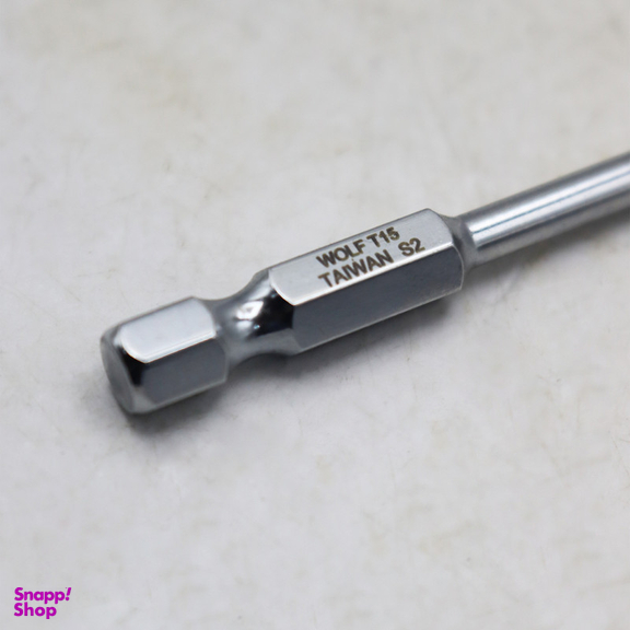 سری پیچ گوشتی ستاره ای ولف مدل بیت خور کد YP-T15/100MM سایز 10 سانتی متر