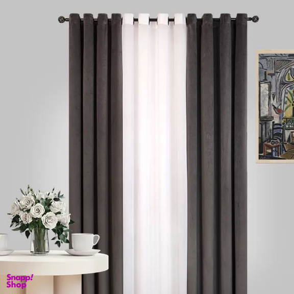 پرده مدل پانچ نازلی سایز 150x280 سانتی متر