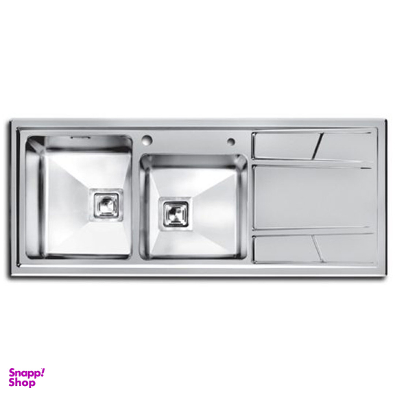 سینک ظرفشویی توکار اخوان مدل باکسی کد 302 رنگ نقره ای