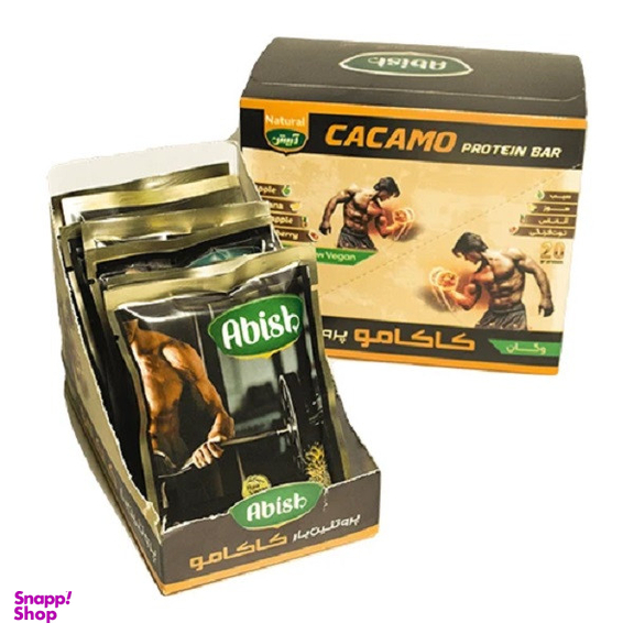 پروتیین بار آبیش وزن 40 گرم بسته 12 عددی