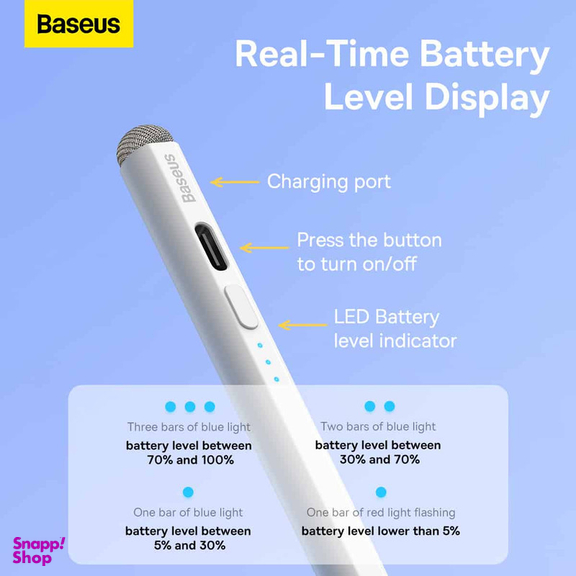 قلم لمسی باسئوس مدل Smooth Writing 2 Series BS-PS011