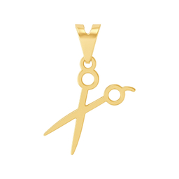 پلاک گردنبند طلا 18 عیار زنانه دیانا مدل قیچی کد 102