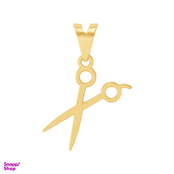 پلاک گردنبند طلا 18 عیار زنانه دیانا مدل قیچی کد 102