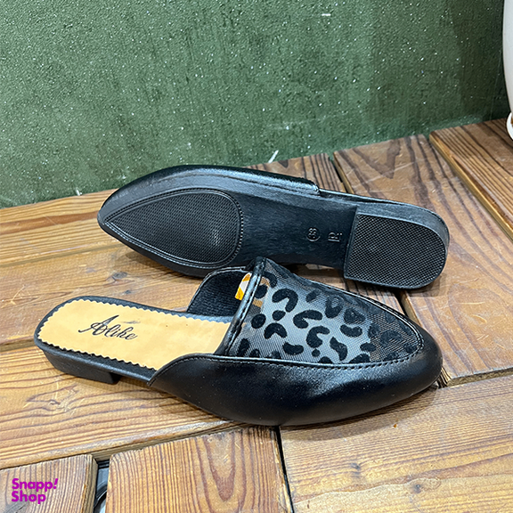 صندل زنانه مدل پلنگی کد 1231 رنگ مشکی