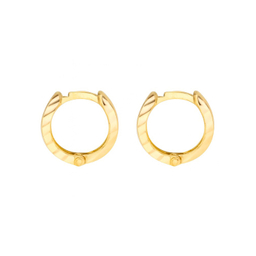 گوشواره حلقه ای طلا 18 عیار زنانه دیانا کد 28