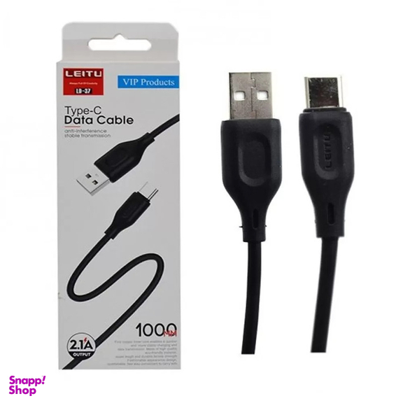کابل شارژر تایپ سی لیتو مدل ld-37 طول 1 متر