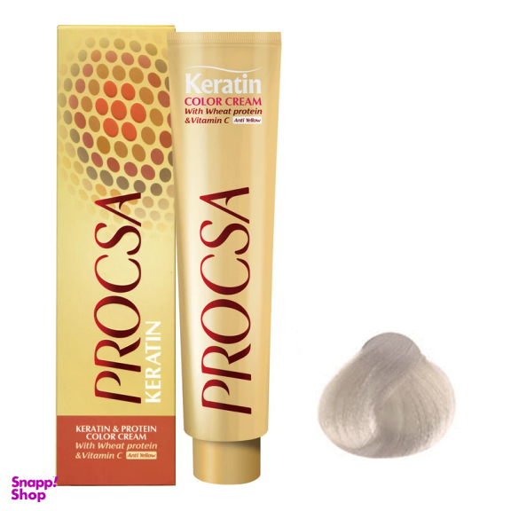 رنگ مو پروکسا سری Ash شماره 10.1 رنگ بلوند دودی بسیار روشن حجم 100 میلی‌ لیتر