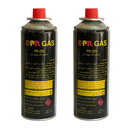 کپسول گاز مسافرتی 210 گرمی پارس رگولاتور مدل PR-250 بسته 2 عددی