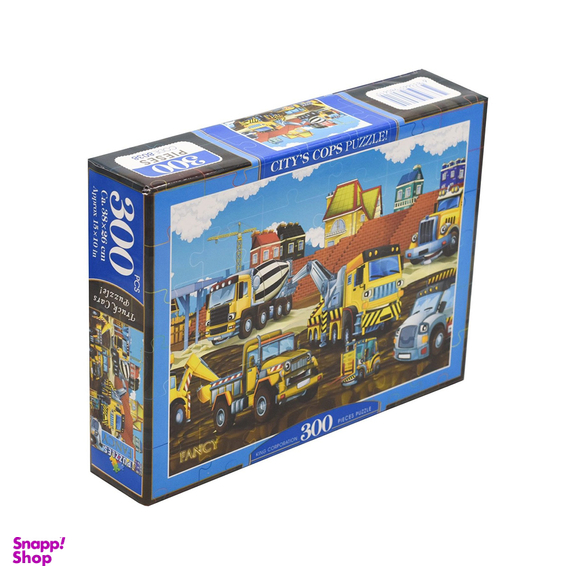 پازل 300 قطعه فنسی طرح ماشین ساختمانی