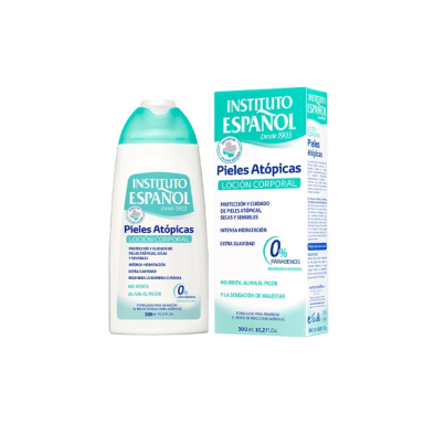 لوسیون بدن انستیتو اسپانول مدل Atopic مناسب پوست خشک حجم 300 میلی لیتر