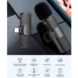 میکروفن یقه ای بی سیم مدل K9 Dual Type-C