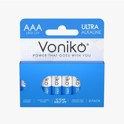 باتری نیم قلمی ونیکو مدل LR03 PAPERBOX بسته 8 عددی