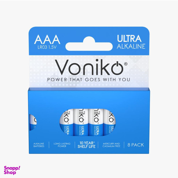 باتری نیم قلمی ونیکو مدل LR03 PAPERBOX بسته 8 عددی