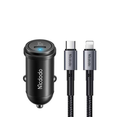 شارژر فندکی موبایل مک دودو مدل CC7492 به همراه کابل Lightning به Type-C
