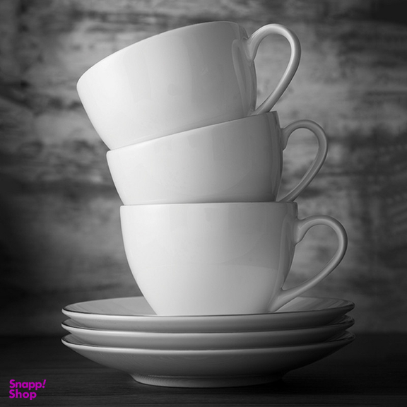 ست فنجان و نعلبکی 12 پارچه چینی زرین ایران مدل سوئدی 9 سمن درجه عالی