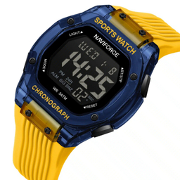 ساعت دیجیتال نیوی فورس مدل Naviforce Nf7113 رنگ آبی زرد