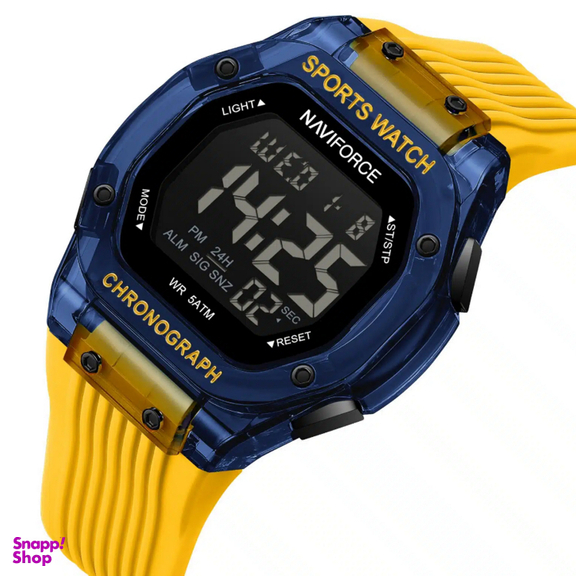 ساعت دیجیتال نیوی فورس مدل Naviforce Nf7113 رنگ آبی زرد