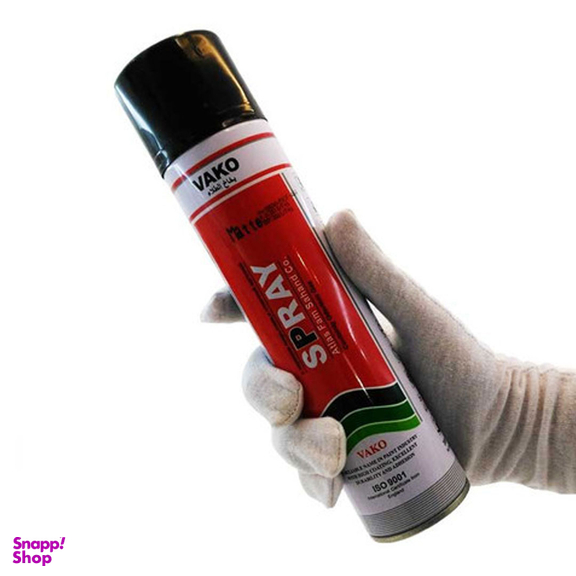 اسپری رنگ مشکی مات واکو حجم 300 میلی لیتر