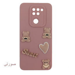 کاور گوشی موبایل لیمیا مدل عروسکی لنزدار ژله ای طرح Sweet مناسب شیائومی Redmi Note 9 به همراه دستبند