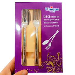 سرویس قاشق و چنگال 12 پارچه یونیک کد 5715