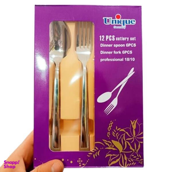 سرویس قاشق و چنگال 12 پارچه یونیک کد 5715