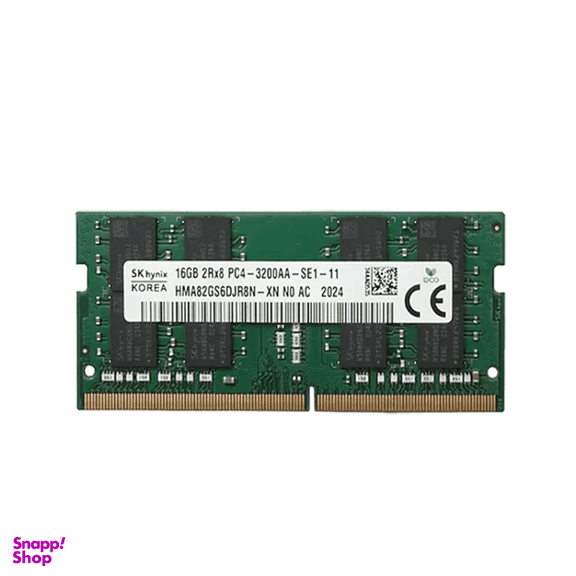 رم لپ تاپ اس کی هاینیکس مدل 2Rx8 PC4 3200AA SE1-11 DDR4 ظرفیت 16 گیگابایت