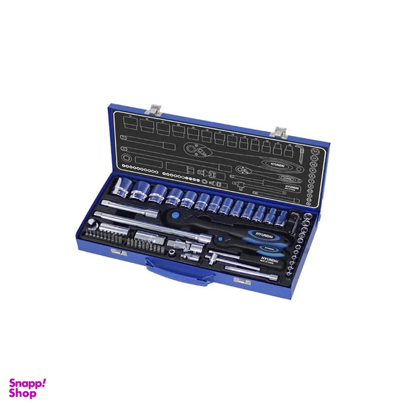 آچار بکس هیوندای مدل HT9160 مجموعه 60 عددی