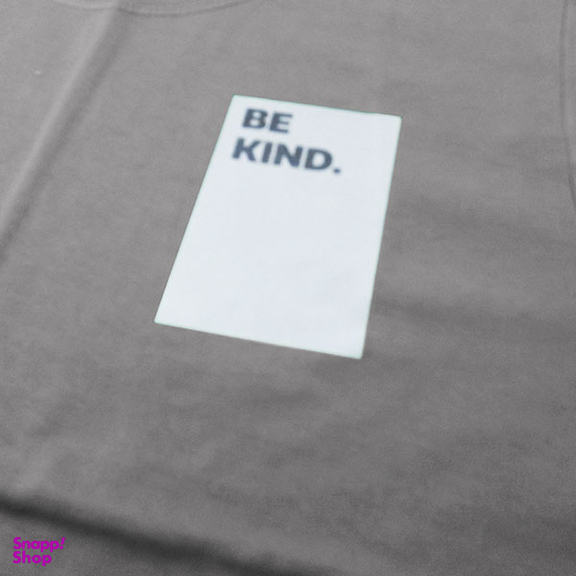 تیشرت زنانه طرح Be Kind مدل TBETS رنگ طوسی