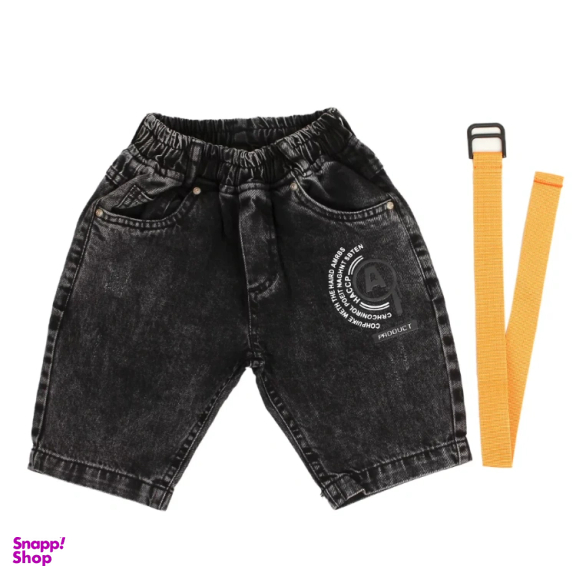 شلوارک پسرانه کد 6801257 رنگ مشکی