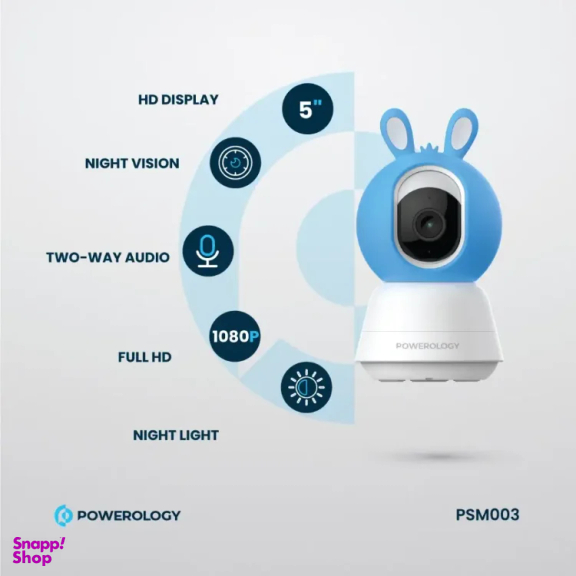 دوربین و مانیتور اتاق کودک پاورولوژی مدل SM03