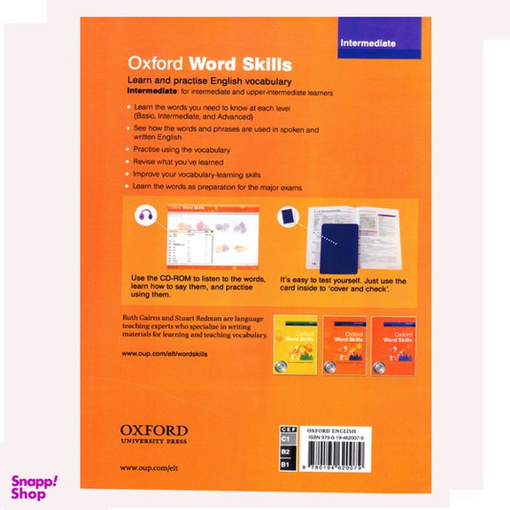 کتاب Oxford Word Skills Intermediate اثر Ruth Gairns And Stuart Redman انتشارات آرماندیس