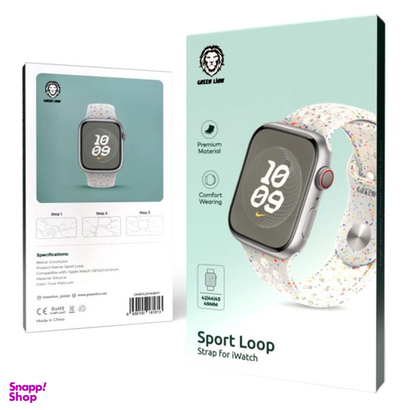بند ساعت هوشمند گرین لاین مدل SPORT LOOP مناسب اپل واچ سایز 42/44/45/49 میلی متر