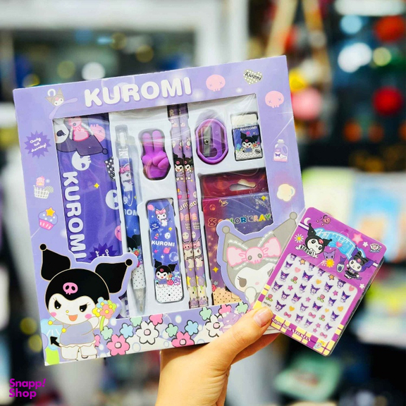 بسته لوازم تحریر مدل کرومی کد 53 مجموعه 10 عددی