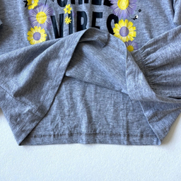 ست تیشرت و شلوار دخترانه پیپرتس کد 1520 رنگ طوسی