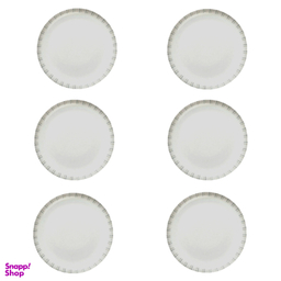 بشقاب خورش خوری گلدن اپال طرح سکمنت کد 2 B گود بسته 6 عددی