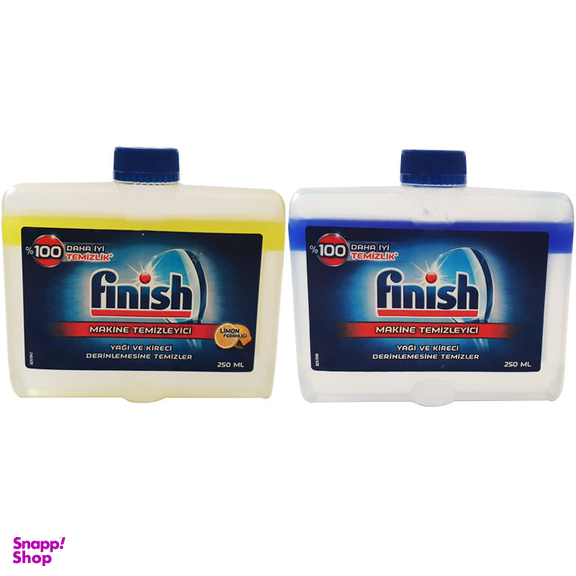 مایع جرم گیر ماشین ظرفشویی فینیش مدل کتابی حجم 250 میلی لیتر مجموعه 2 عددی