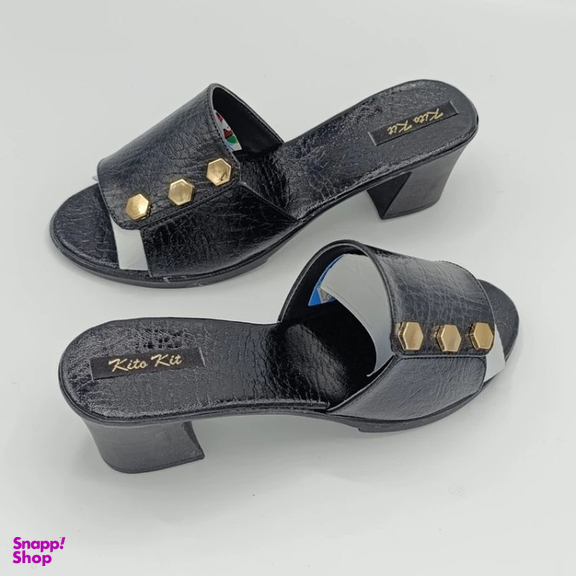 صندل زنانه کیتو تک مدل آتریسا نیم لژ رنگ مشکی