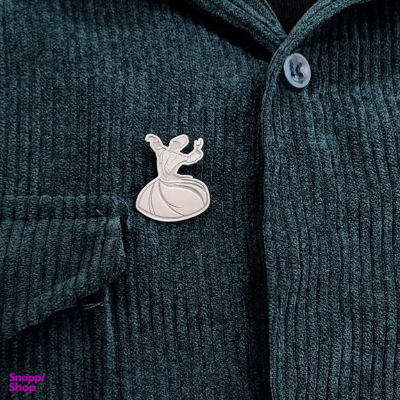 گل سینه زنانه لیردا مدل نقره رقص سماع