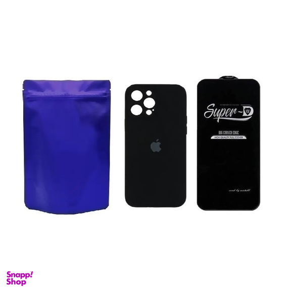 کاور گوشی موبایل مدل M-B Silicon طرح محافظ لنز دار مناسب اپل iPhone 11 Pro Max به همراه محافظ صفحه نمایش SuperD